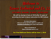 Tablet Screenshot of danceunlimited.us